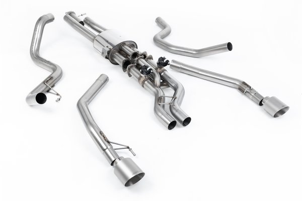 Milltek Sport Abgasanlage passend für Ford Raptor Range 3.0 V6 Twin Turbo - titan-gebürstete Endrohre