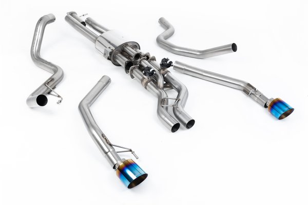 Milltek Sport Abgasanlage passend für Ford Ranger Raptor 3.0 V6 Twin Turbo - titan-geflämmte Endrohre