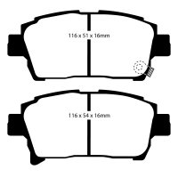 EBC Yellowstuff Bremsbeläge Vorderachse passend...