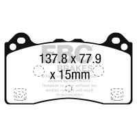 EBC Yellowstuff Bremsbeläge Vorderachse passend...