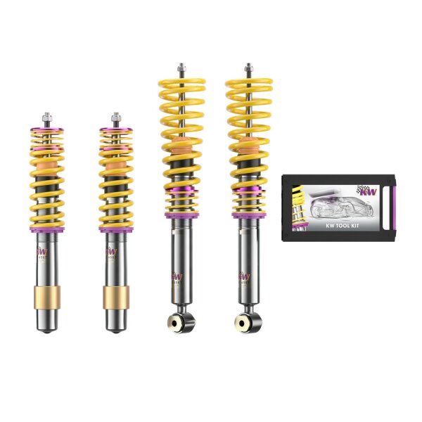 KW Gewindefahrwerk V1 inox passend für BMW 5er (E60) 560L, 560X, M5/M6, M560 12/2001-03/2010 535 d
