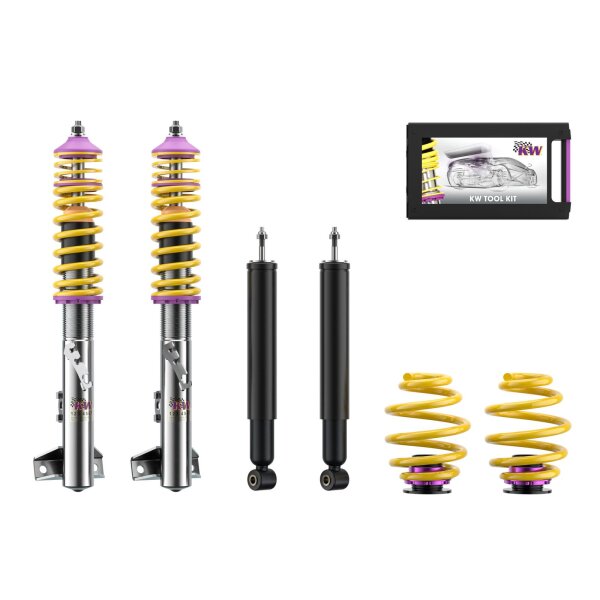 KW Gewindefahrwerk V1 inox passend für BMW 3er Compact (E36) 3C, 3/CG, 3/CNG 01/1994-08/2000 316 i