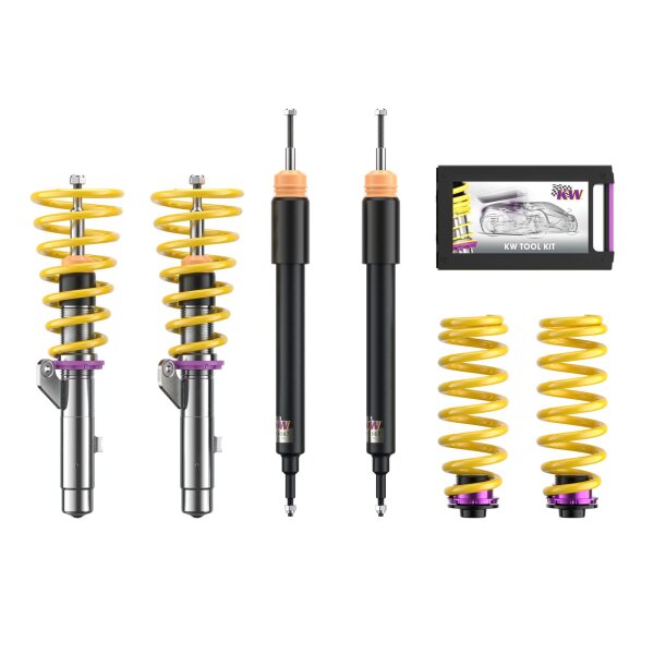 KW Gewindefahrwerk V1 inox passend für BMW 3er Coupe (E92) 390X, 392C, 3C, M-V, M3, M3 GTS, M390 01/2005-12/2013 325 i