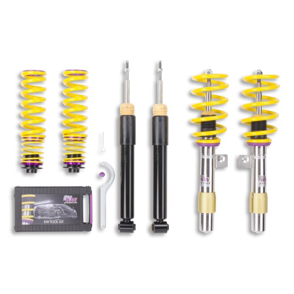 KW Gewindefahrwerk V1 inox passend für BMW 3er (E90) 390L, 390X, 3L, M3, M3 GTS, M390 02/2004-02/2012 M3