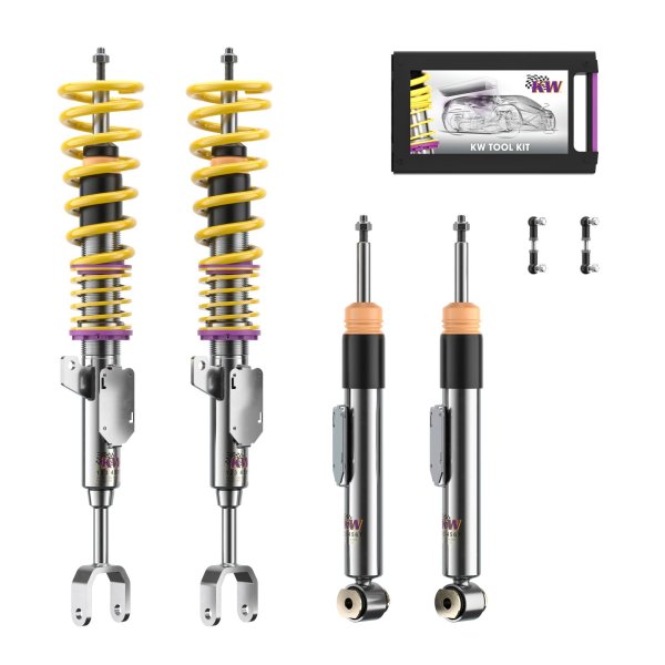 KW Gewindefahrwerk V1 inox passend für BMW 5er Touring (F11) 5K, GT 11/2009-02/2017 523 i