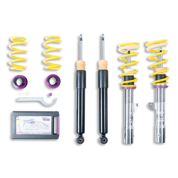 KW Gewindefahrwerk V1 inox passend für BMW 2er Gran Tourer (F46) F2GT, UKL-L 07/2014- 214 d