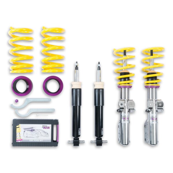 KW Gewindefahrwerk V1 inox passend für FORD USA MUSTANG Convertible (LAE) 02/2014- 5.0 V8