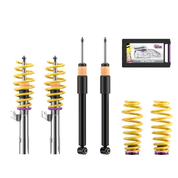 KW Gewindefahrwerk V2 inox passend für MINI MINI Coupe (R58) UKL-C, UKL-C/X 12/2010-05/2015 1.6 Cooper