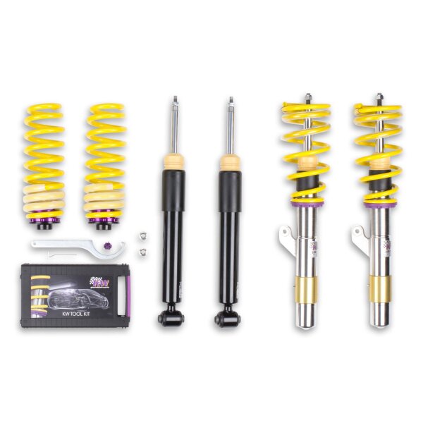 KW Gewindefahrwerk V2 inox passend für BMW 1er (F20) 1K4 07/2011-06/2019 118 i