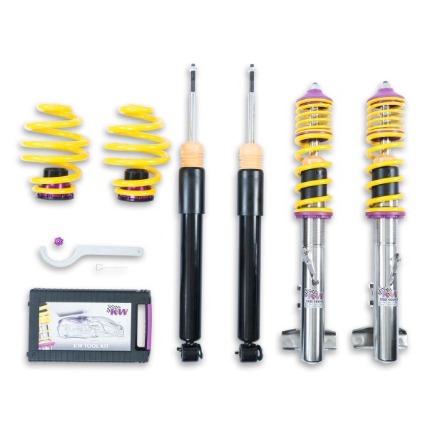 KW Gewindefahrwerk V2 inox passend für BMW 3er Coupe (E36) 3B, 3/B, M3B, M3/B 10/1991-05/1999 325 i