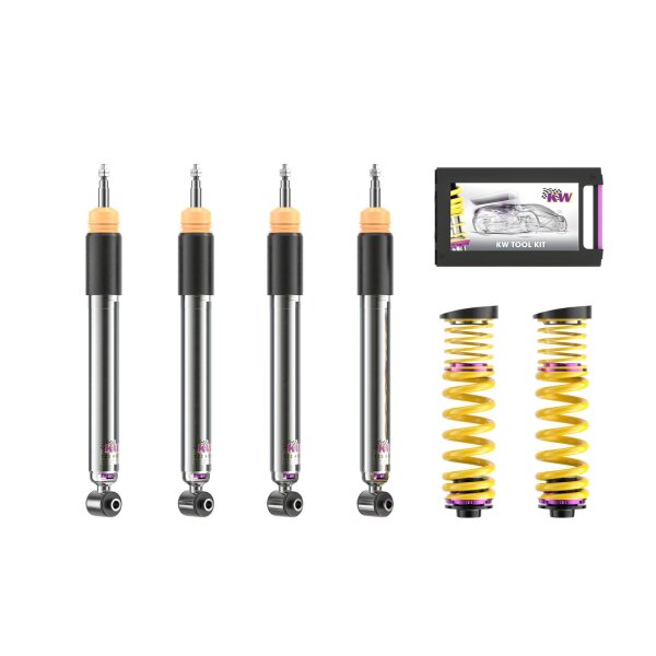 KW Gewindefahrwerk V3 inox passend für BMW 2er Coupe (F22, F87) 1C, M3 10/2012- M 240 i xDrive