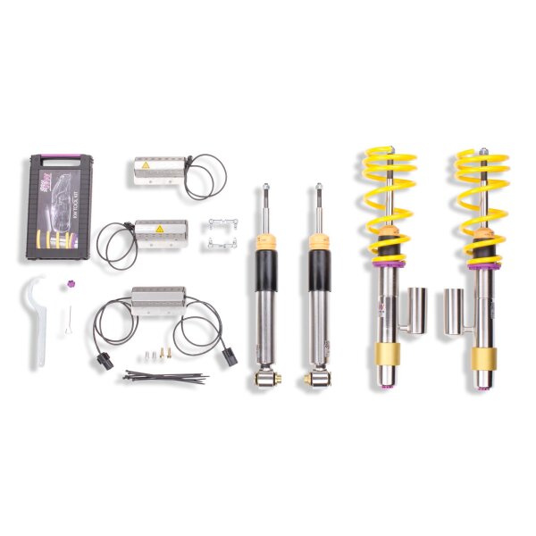 KW Gewindefahrwerk V3 inox (inkl. Stilllegung f. elektr. Dämpfer) passend für BMW 5er Touring (E61) 560L, 560X, M5/M6, M560 03/2004-12/2010 M5
