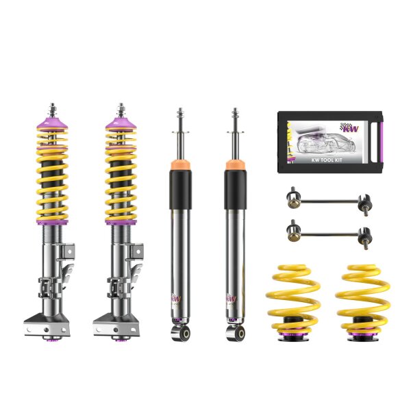 KW Gewindefahrwerk V3 inox passend für BMW Z3 Roadster (E36) MR/C, R/C 10/1995-01/2003 M 3.2