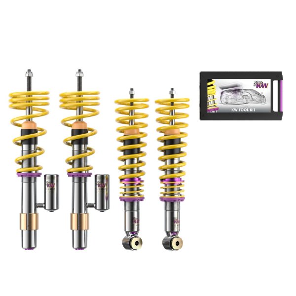 KW Gewindefahrwerk V3 inox (inkl. Stilllegung f. elektr. Dämpfer) passend für BMW 6er Cabriolet (E64) 663C, M5/M6, M560 03/2004-12/2010 M6
