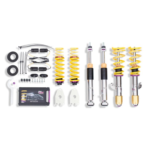 KW Gewindefahrwerk V3 inox (inkl. Stilllegung f. elektr. Dämpfer) passend für BMW 3er (F30, F80) 3-HY, 3L, M3, M3 GTS 03/2011-10/2018 M3 CS