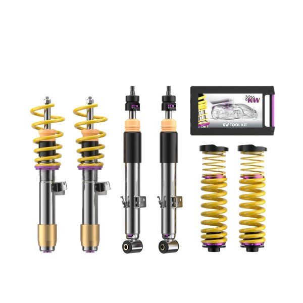 KW Gewindefahrwerk V3 inox (inkl. Stilllegung f. elektr. Dämpfer) passend für BMW 3er (G20, G80) G3L 11/2018- M3