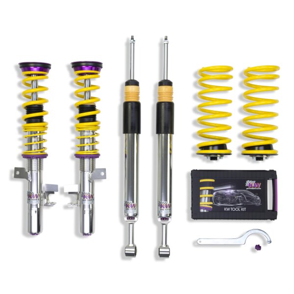 KW Gewindefahrwerk V3 inox passend für VOLVO V40 Schrägheck (525, 526, M) 03/2012- T5