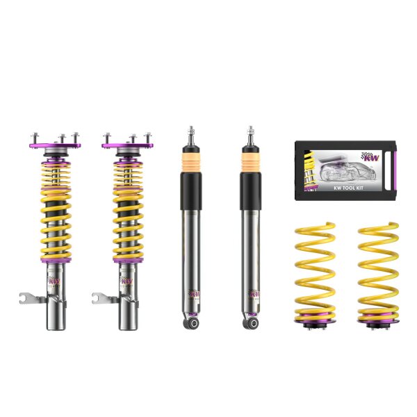 KW Gewindefahrwerk V3 Clubsport inkl. Stützlager passend für FORD FOCUS II (DA_) 07/2004-09/2013 2.5 RS 500