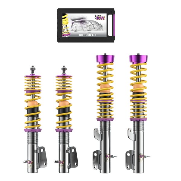 KW Gewindefahrwerk V3 inox passend für TOYOTA MR 2 III (ZZW3_) 10/1999-06/2007 1.8 16V VT-i (ZZW30)