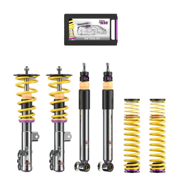 KW Gewindefahrwerk V3 inox passend für TOYOTA YARIS (_P21_, _PA1_, _PH1_) 02/2020- 1.6 GR 4WD (GXPA16)