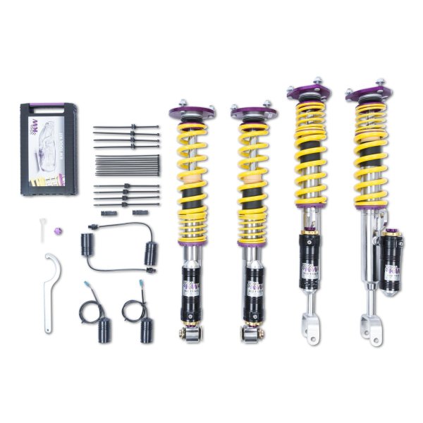 KW Gewindefahrwerk V4 inkl. Stützlager (inkl. Stilllegung f. elektr. Dämpfer) passend für BMW 5er (F10) 5L, GT, HY, KL, M5/M6 01/2009-10/2016 M5