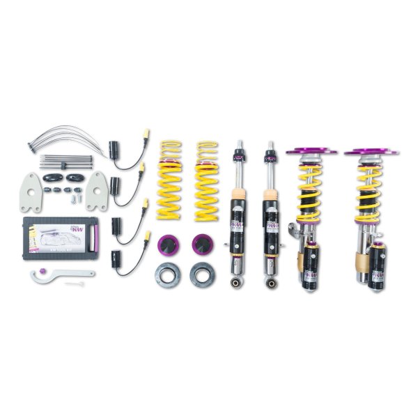 KW Gewindefahrwerk V4 inkl. Stützlager (inkl. Stilllegung f. elektr. Dämpfer) passend für BMW 3er (F30, F80) 3-HY, 3L, M3, M3 GTS 03/2011-10/2018 M3