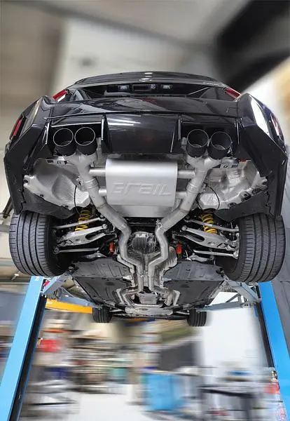 Grail Klappenabgasanlage 3-Zoll passend für BMW M3 G80 mit Ø100 mm Edelstahl Endrohrblenden