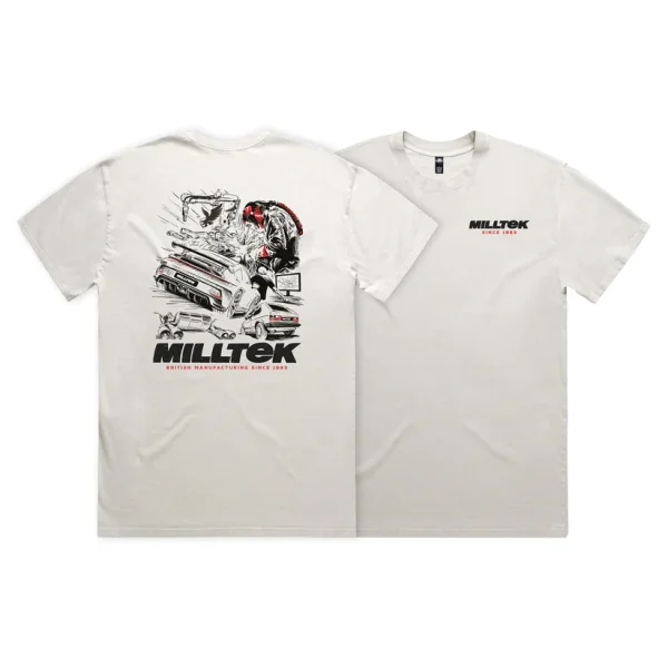 Milltek T-Shirt Bone (Summer Edition)