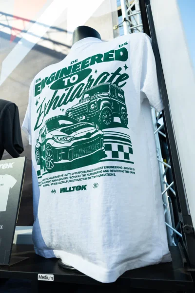 Milltek T-Shirt Yaris Engineered to Exhilarate