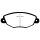 EBC Greenstuff Bremsbeläge Vorderachse passend für Ford Mondeo 3 B5Y 2.0 16V TDDi , TDCi