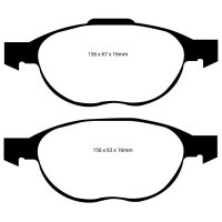 EBC Greenstuff Bremsbeläge Vorderachse passend...