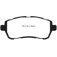 EBC Greenstuff Bremsbeläge Vorderachse passend...