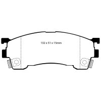 EBC Greenstuff Bremsbeläge Vorderachse passend...
