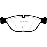 EBC Greenstuff Bremsbeläge Vorderachse passend...