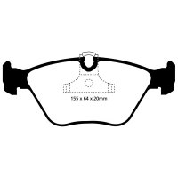 EBC Greenstuff Bremsbeläge Vorderachse passend...