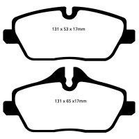 EBC Greenstuff Bremsbeläge Vorderachse passend...