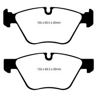 EBC Greenstuff Bremsbeläge Vorderachse passend...
