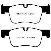 EBC Greenstuff Bremsbeläge Vorderachse passend...