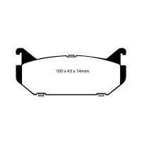 EBC Greenstuff Bremsbeläge Hinterachse passend...