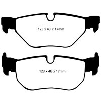 EBC Greenstuff Bremsbeläge Hinterachse passend...