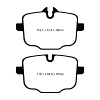 EBC Greenstuff Bremsbeläge Hinterachse passend...