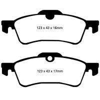 EBC Greenstuff Bremsbeläge Hinterachse passend...