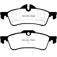 EBC Greenstuff Bremsbeläge Hinterachse passend...