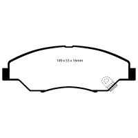 EBC Greenstuff 6000 Bremsbeläge Vorderachse passend...