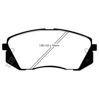 EBC Greenstuff 6000 Bremsbeläge Vorderachse passend...