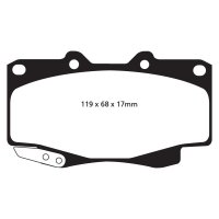 EBC Greenstuff Bremsbeläge Vorderachse passend...