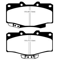 EBC Greenstuff Bremsbeläge Vorderachse passend...