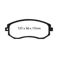 EBC Redstuff Bremsbeläge Vorderachse passend...