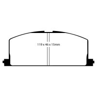 EBC Redstuff Bremsbeläge Vorderachse passend...