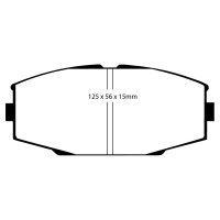 EBC Redstuff Bremsbeläge Vorderachse passend...